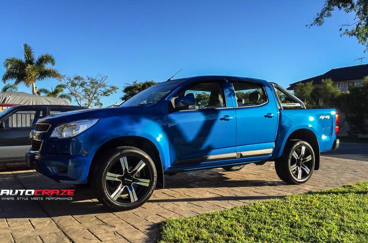 HOLDEN COLORADO CYCLONE GLOSS BLACK MACHINED FACE
